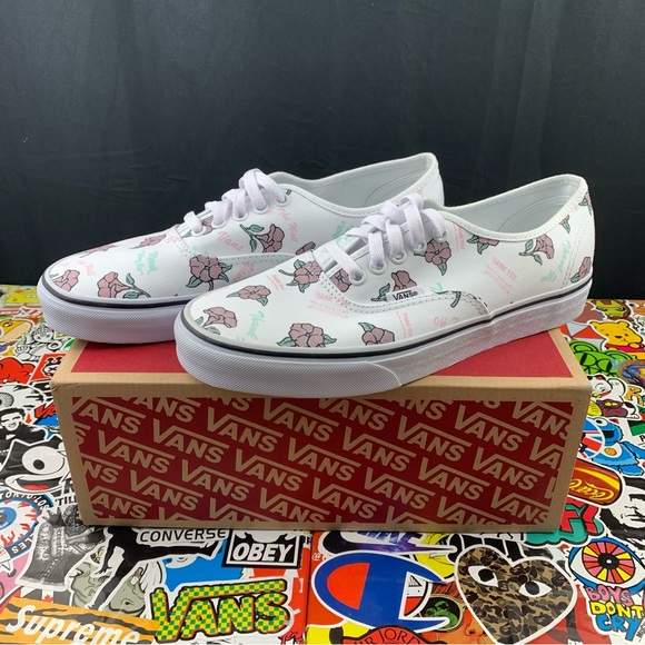 Vans Authentic Thank You Floral Womens Various Sizes - Picture 1 of 14